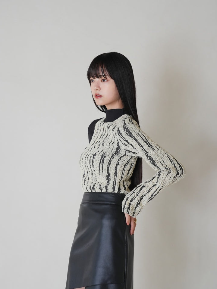 【9月10日発送予定】docking knit tops