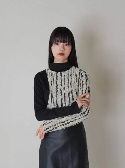 【 12月下旬発送予定 】docking knit tops