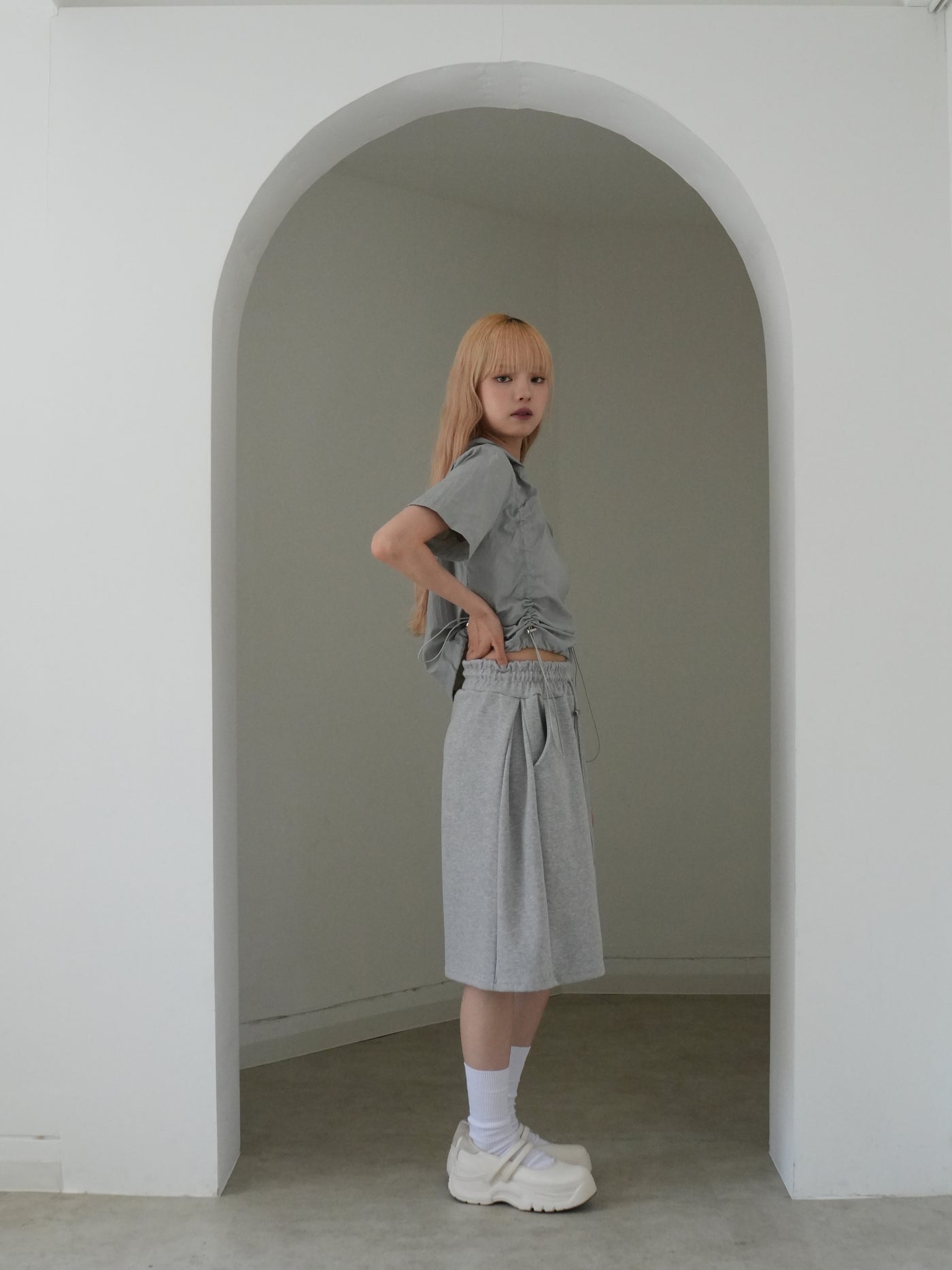 スウェット バミューダパンツ 大人カジュアル レディース Uenui