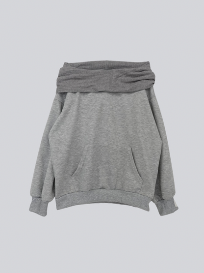 2way off shoulder sweat hoodie