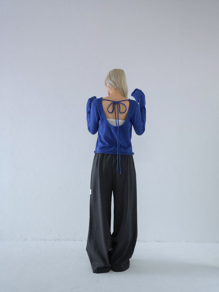 【 10月中旬発送予定 】tie ribbon knit