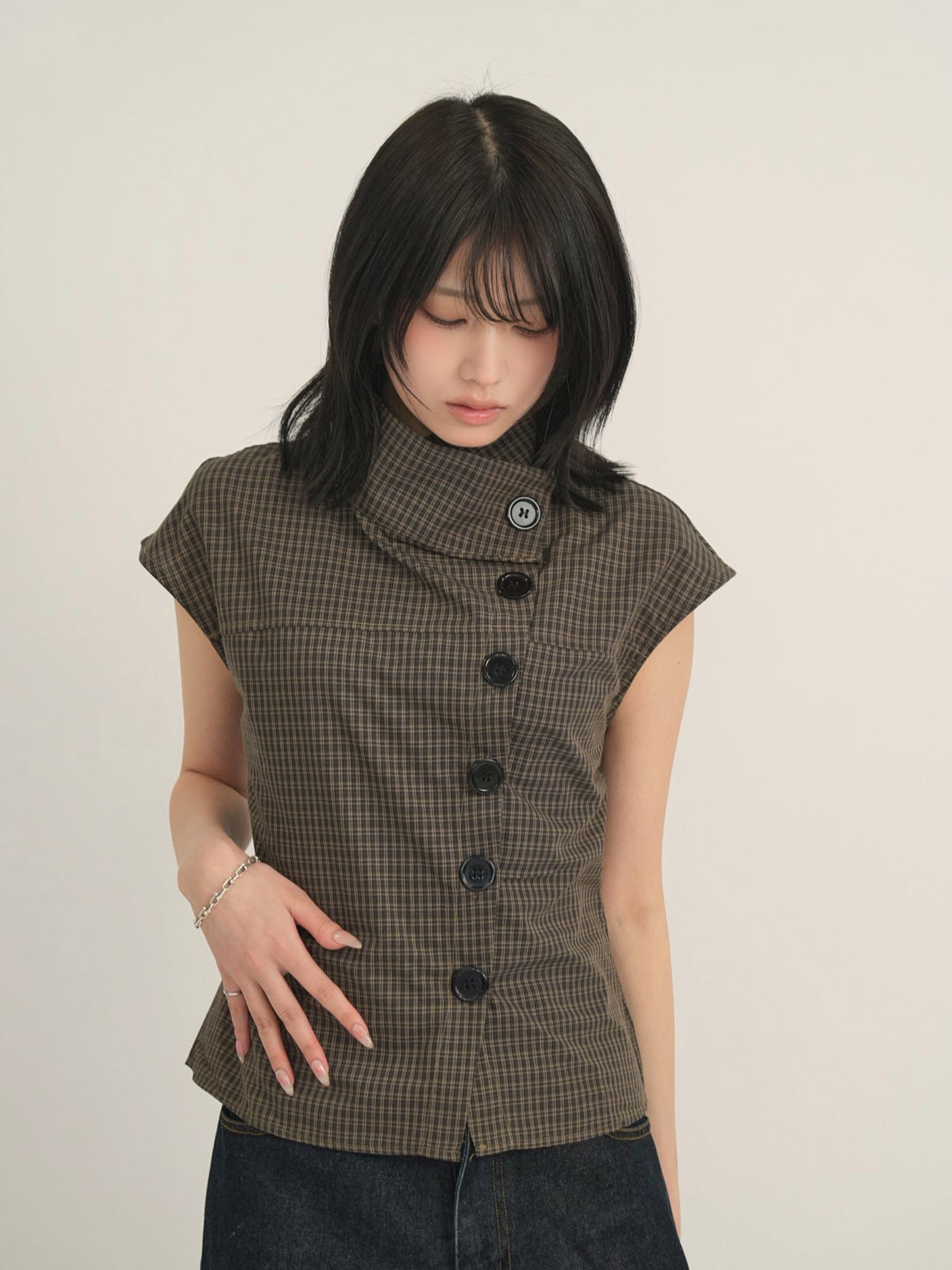check button short sleeve