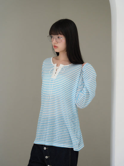 french border long sleeve knit