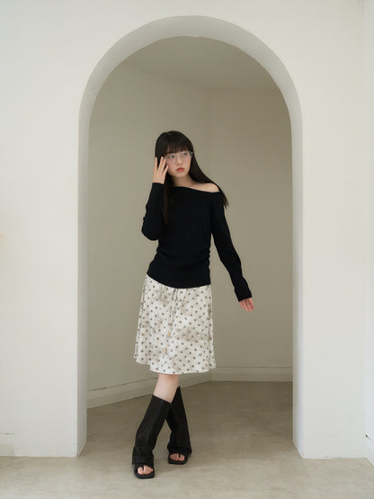 dot  line skirt