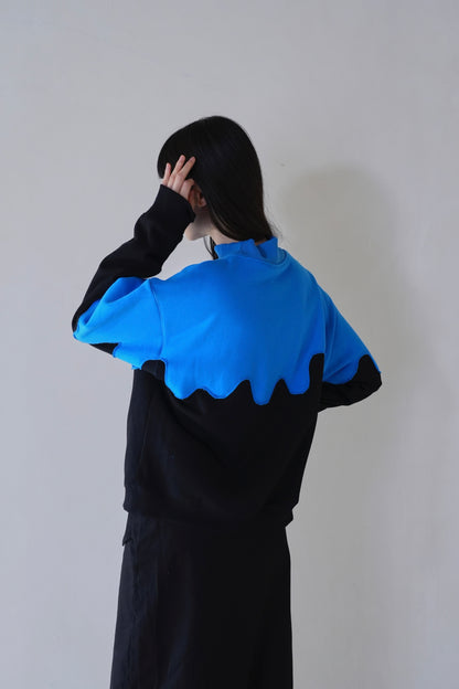 wave bicolor sweat