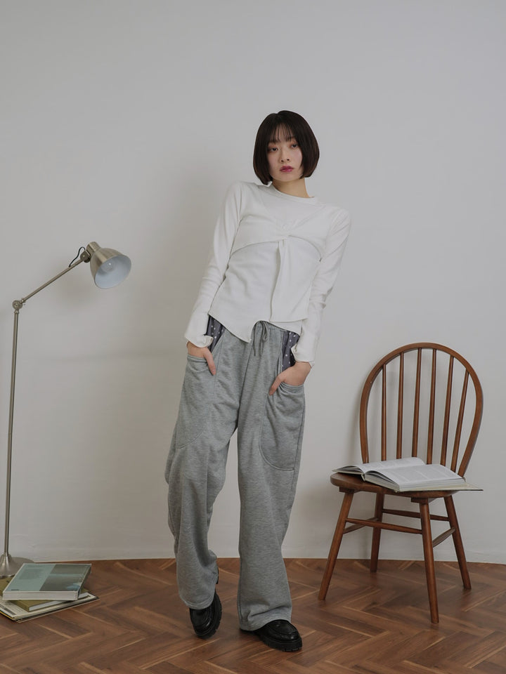 petit star pocket sweat pants