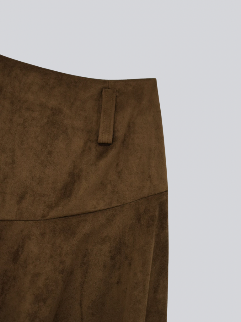 suede asym skirt