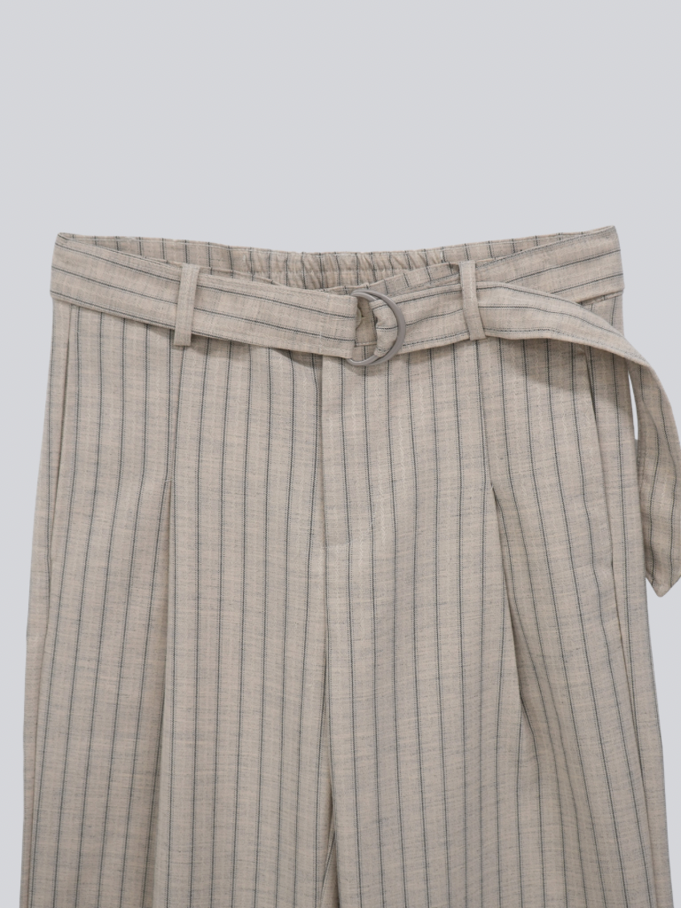 stripe wide pants