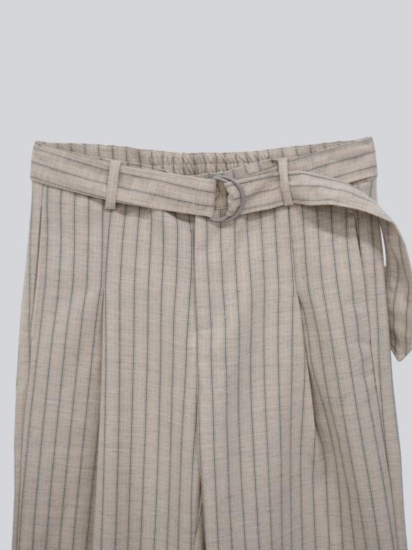 stripe wide pants