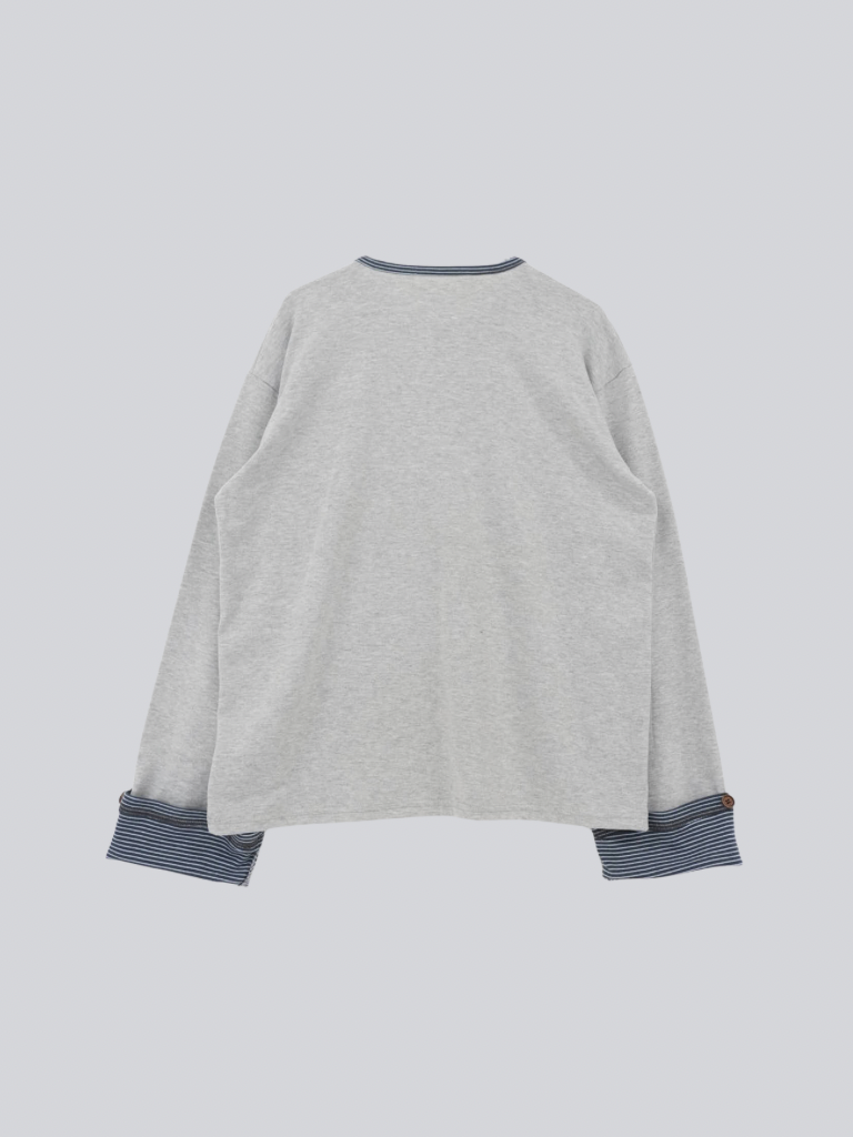 border henley long sleeve tee