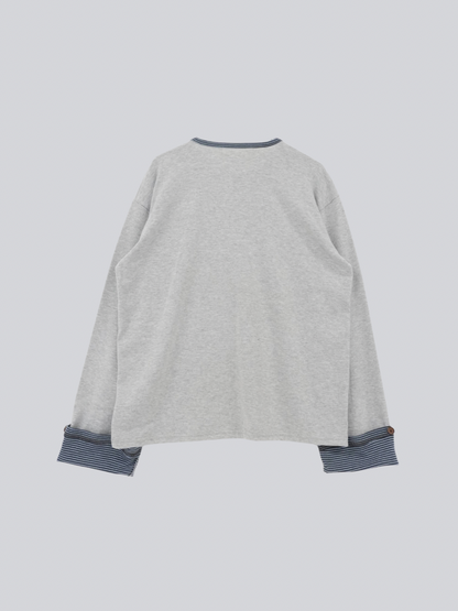 border henley long sleeve tee