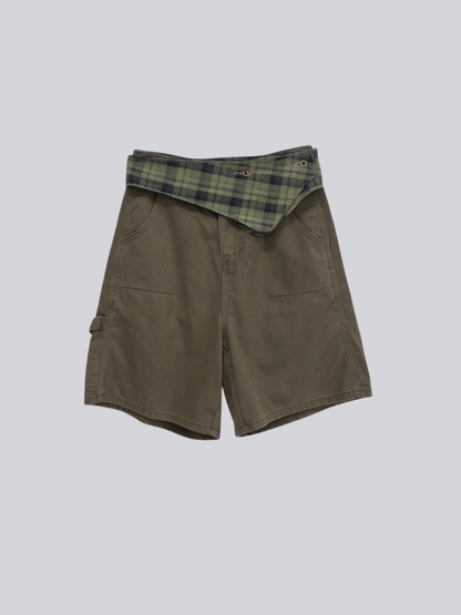 waist check cargo half pants