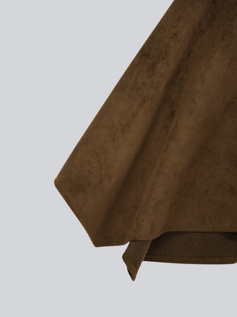 suede asym skirt