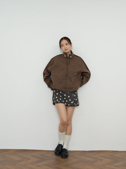 stand collar blouson