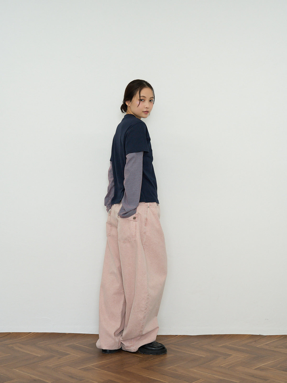 star border layered long sleeve tee