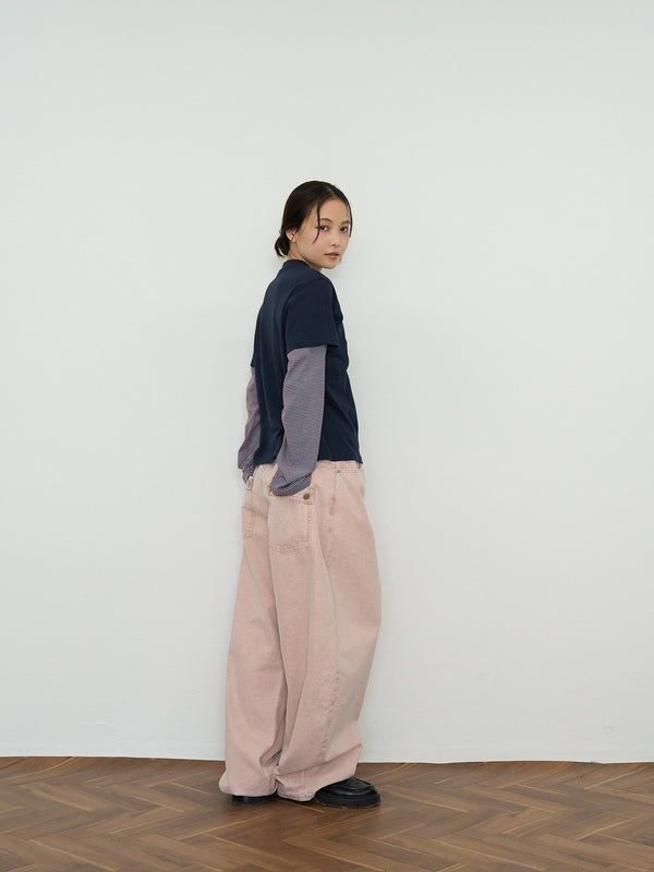 star border layered long sleeve tee