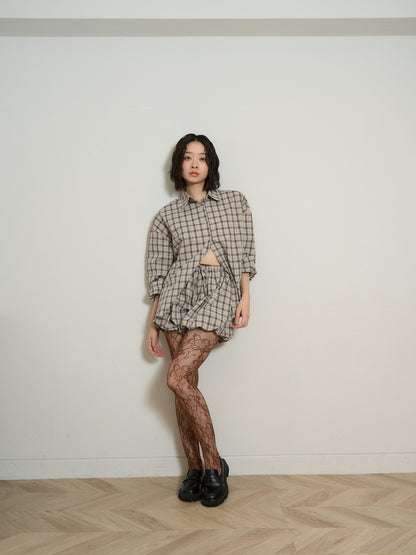 check shirt set