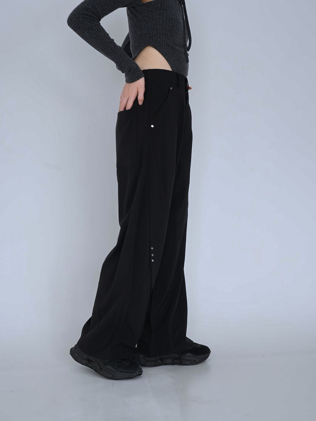 【8月29日発送予定】stitched wide pants
