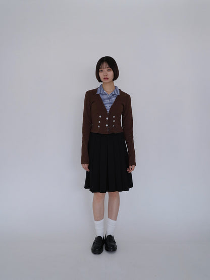 layered cropped jacket