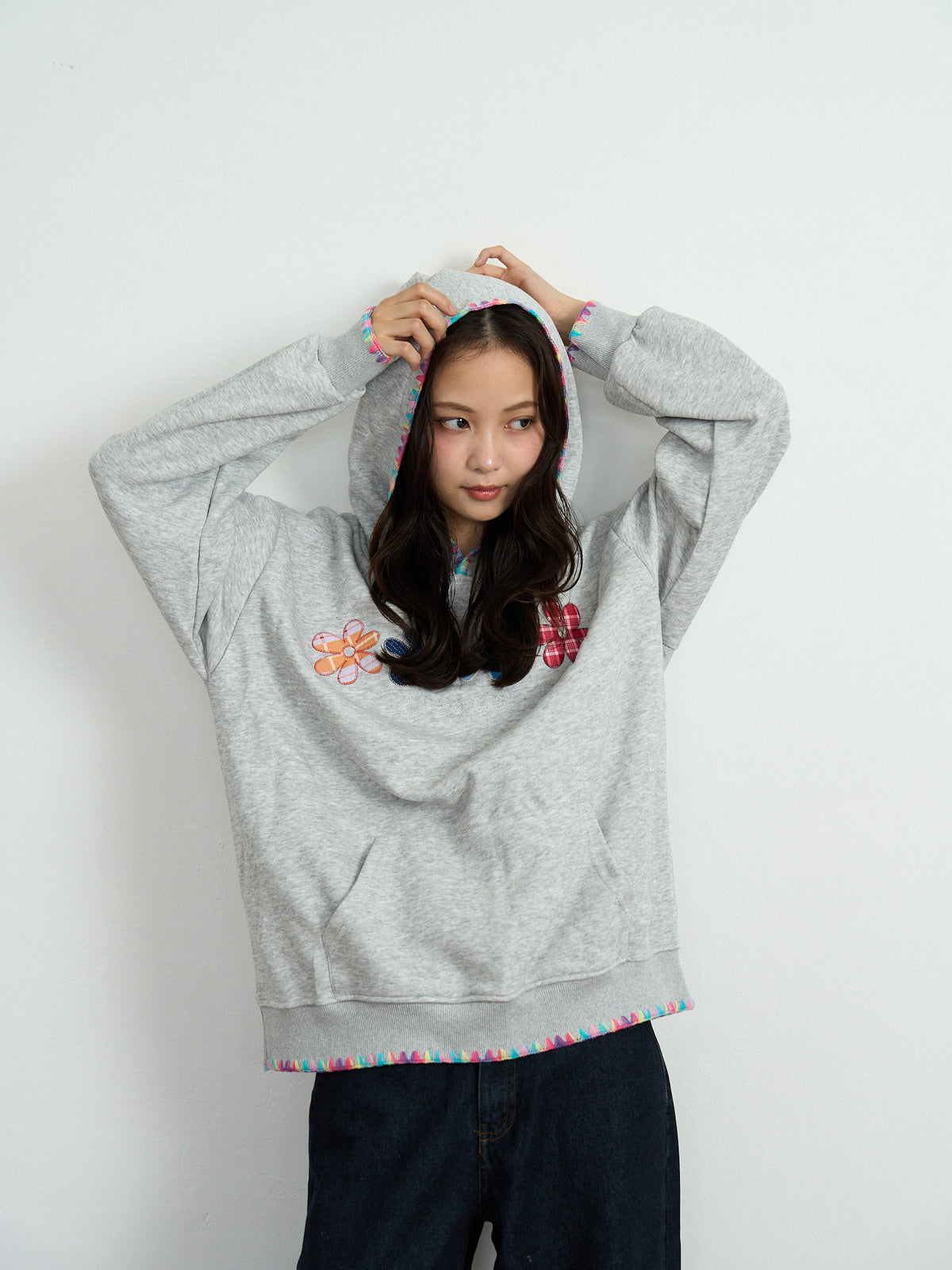 flower patch hoodie