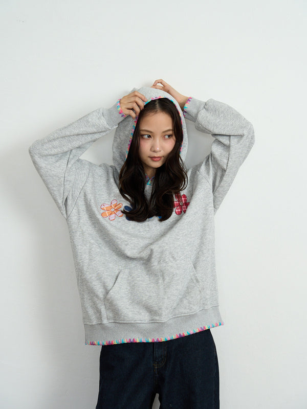 flower patch hoodie