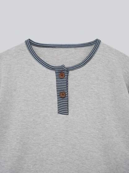 border henley long sleeve tee