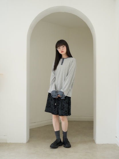 border henley long sleeve tee