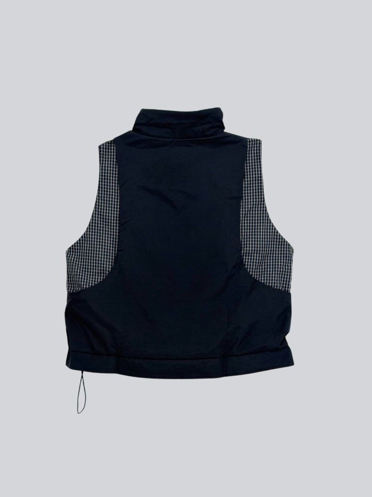 check vest & skirt set
