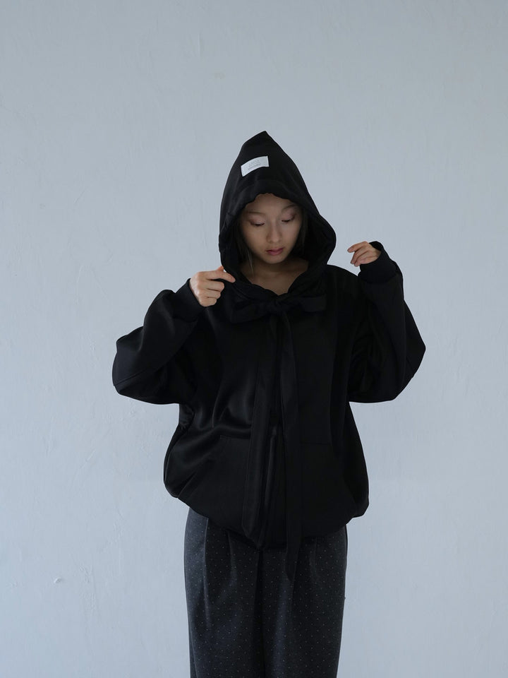 【 10月上旬発送予定 】ribbon zip-up hoodie