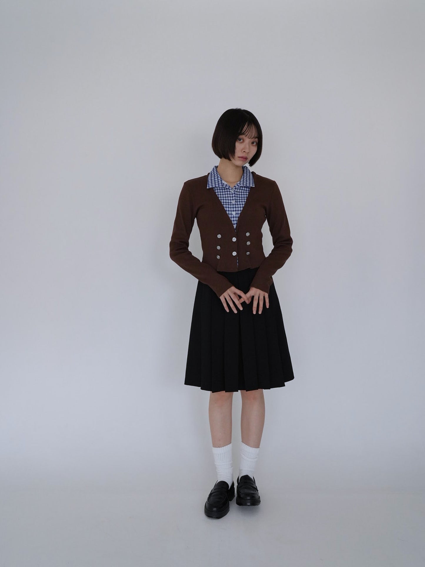 layered cropped jacket