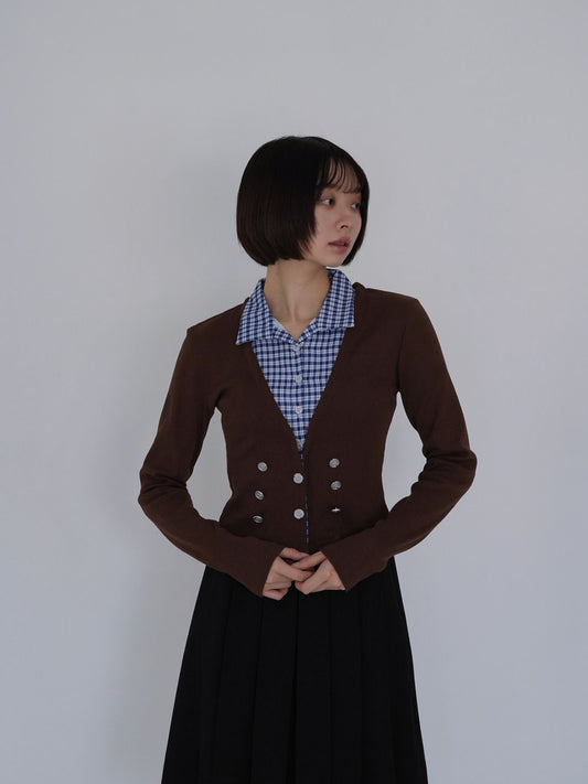 layered cropped jacket