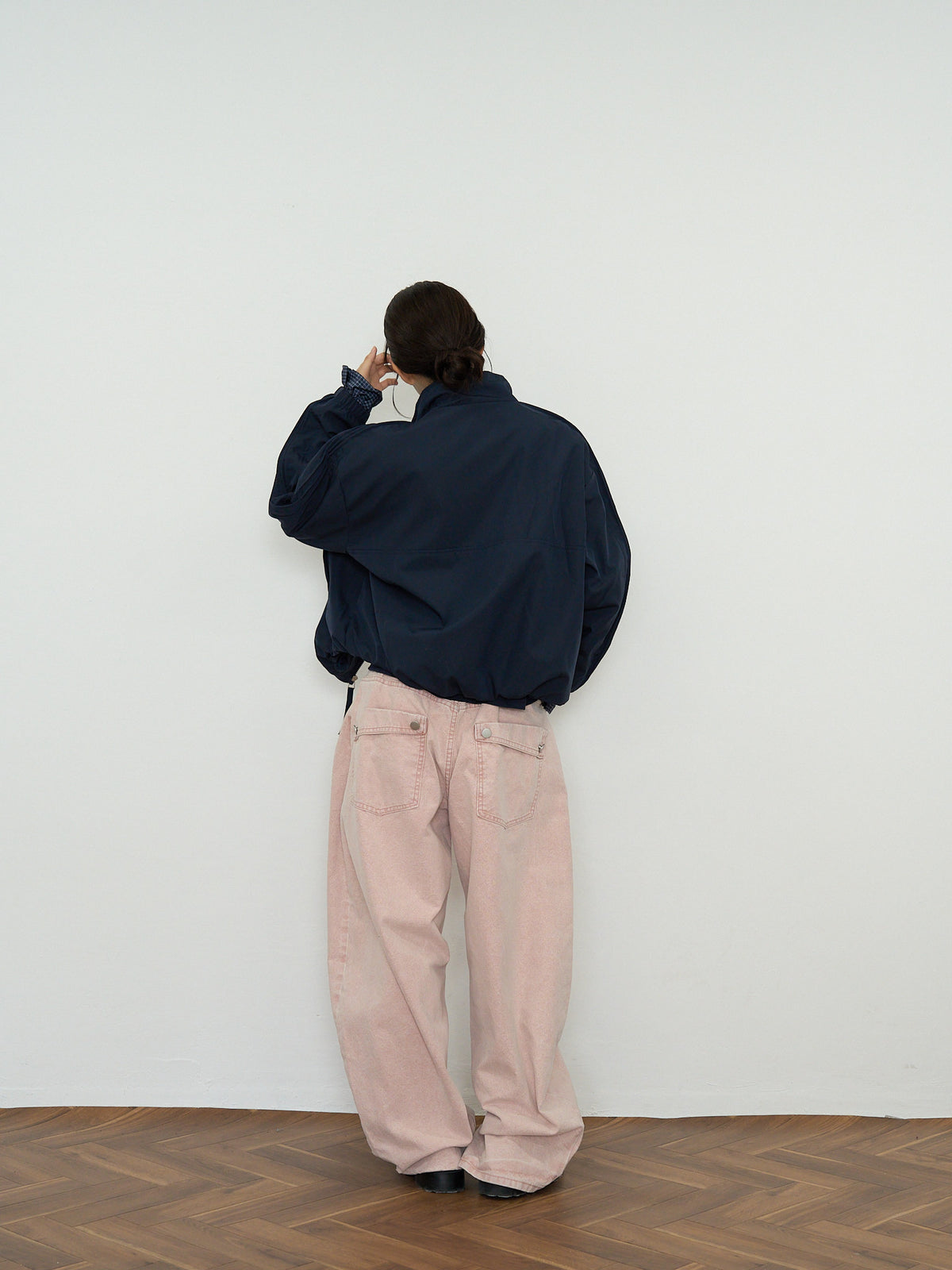 stand collar blouson