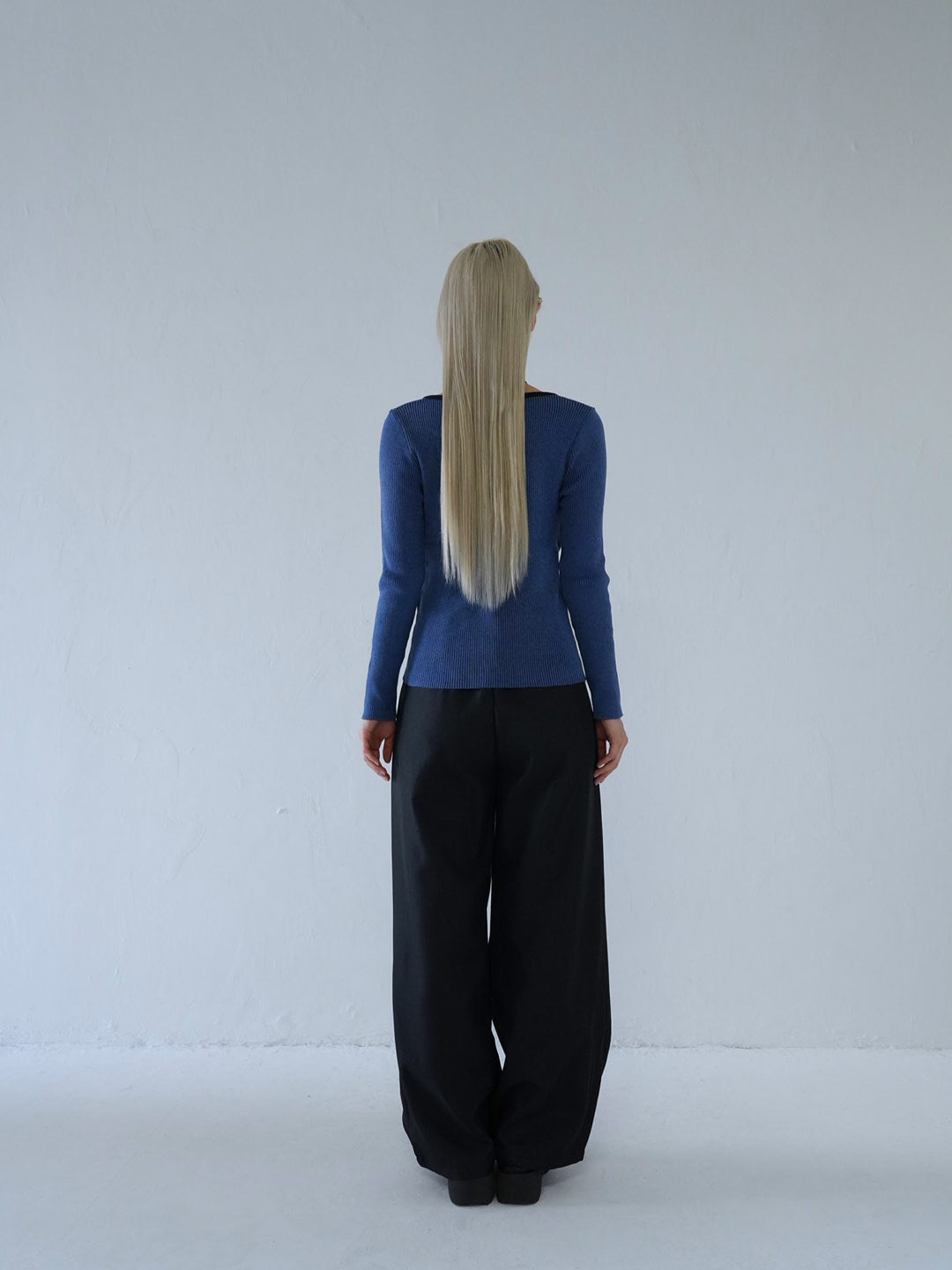 【 10月上旬発送予定 】layered rib knit top