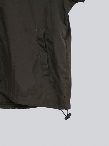 stand collar zip short jacket