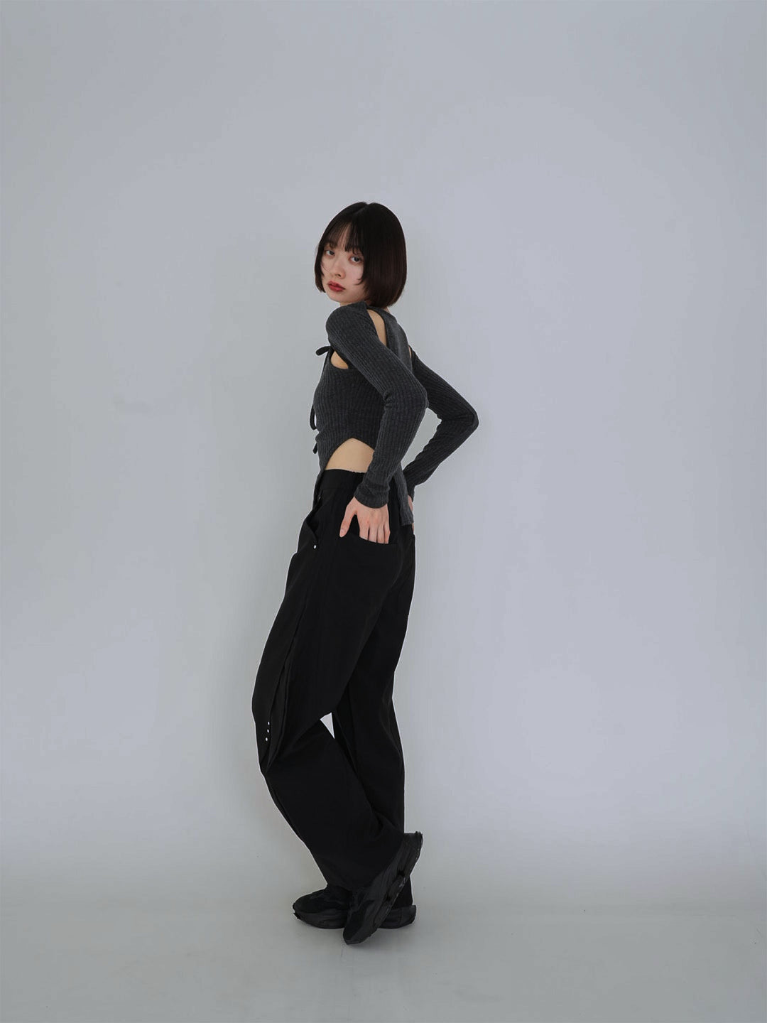 【8月29日発送予定】stitched wide pants