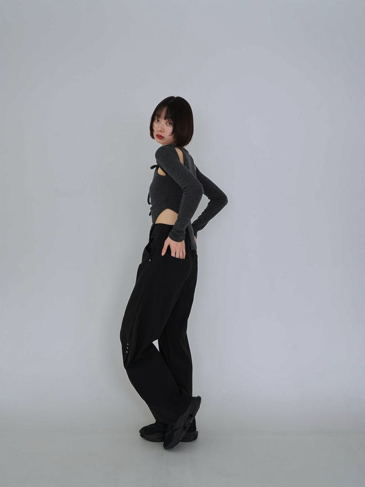 【8月29日発送予定】stitched wide pants