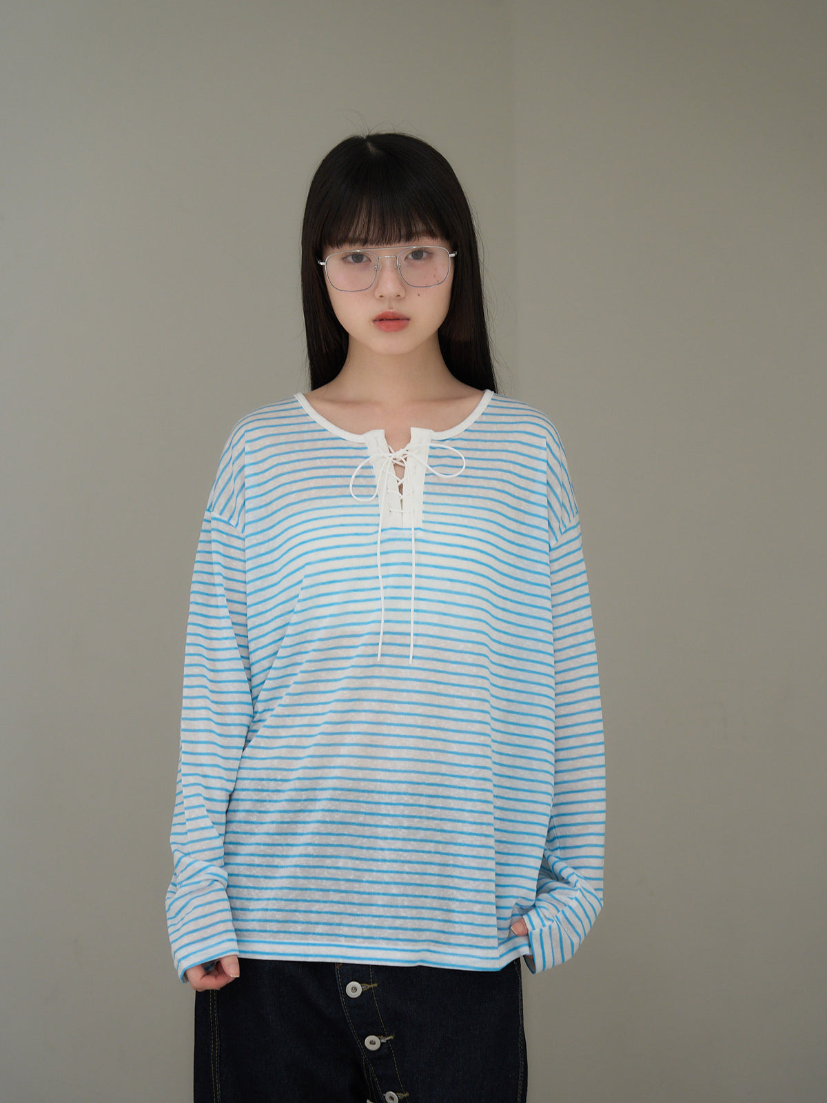 french border long sleeve knit