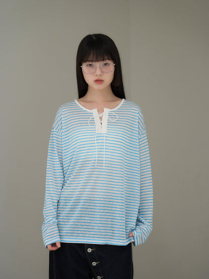 french border long sleeve knit