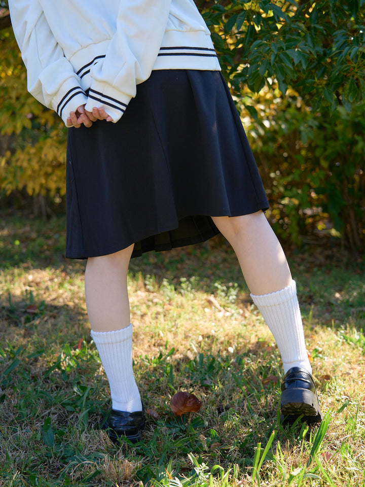 classic midi pleated skirt