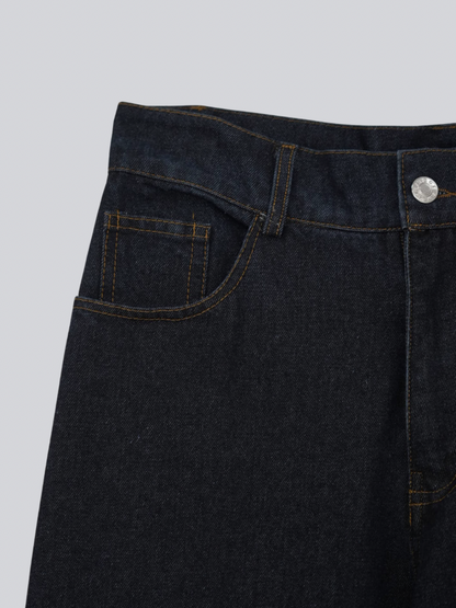 wide leg denim pants