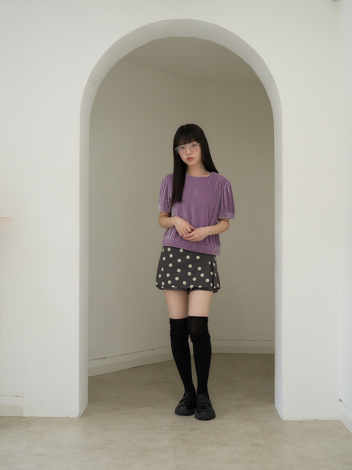 dot print culotte