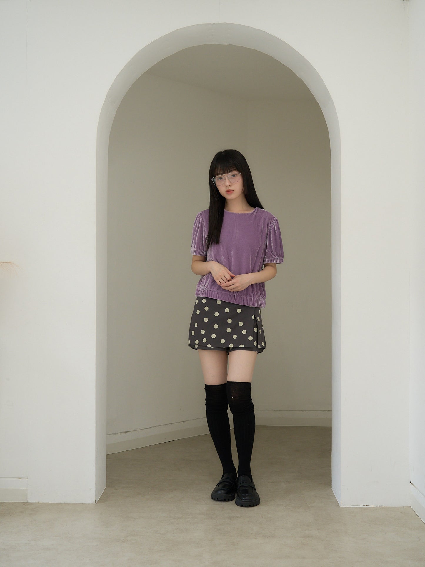 dot print culotte