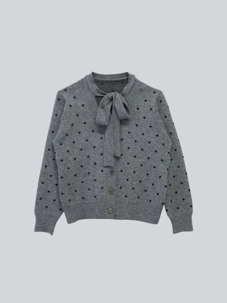 dot ribbon cardigan