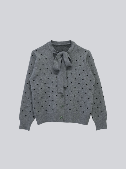 dot ribbon cardigan