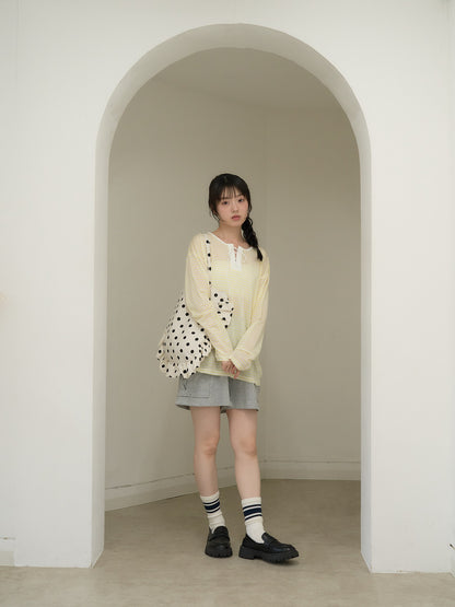 frill tote bag