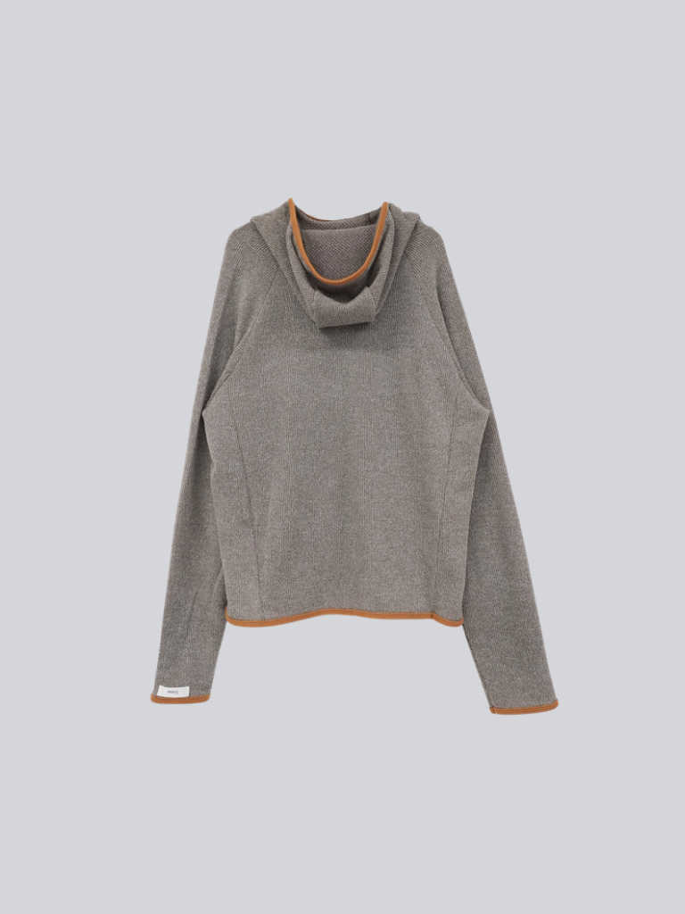 contrast trim ribbed foodie