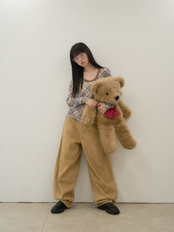 wide color pants