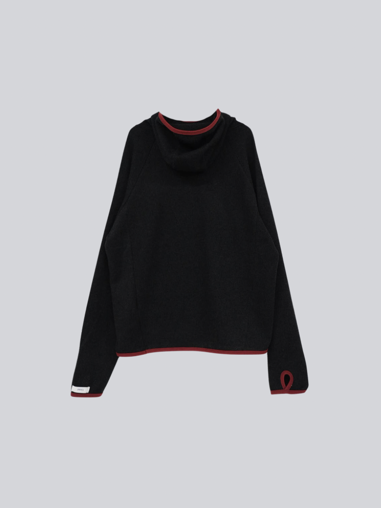 contrast trim ribbed foodie