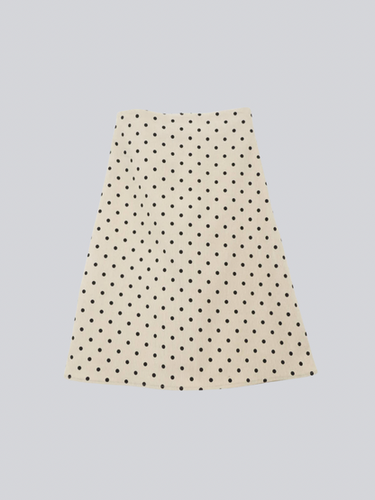 polka dot  midi skirt