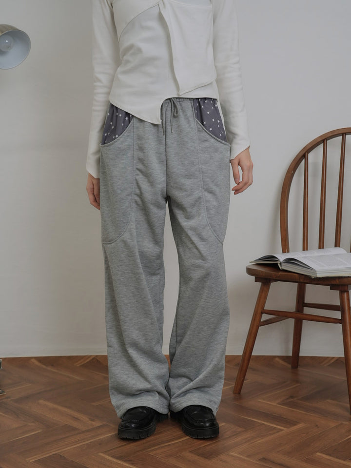 petit star pocket sweat pants
